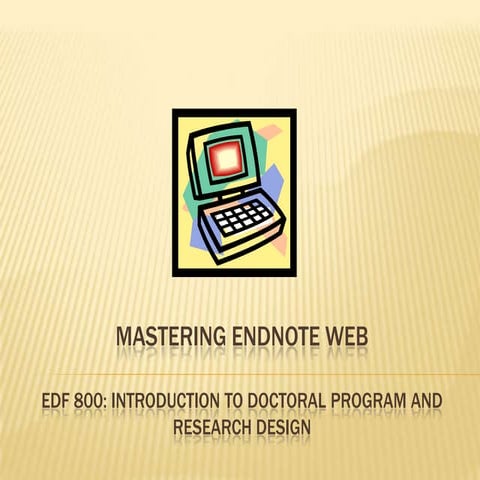 Mastering endnote web
