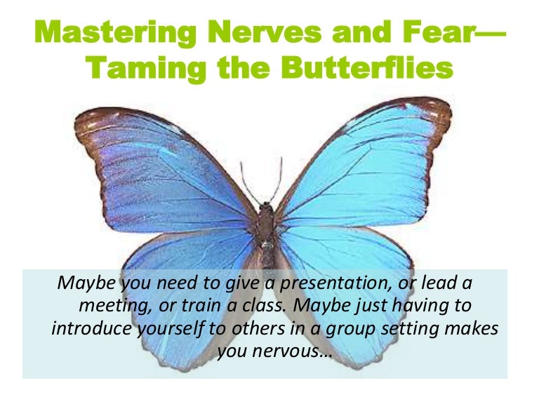Mastering nerves and fear—taming the butterflies
