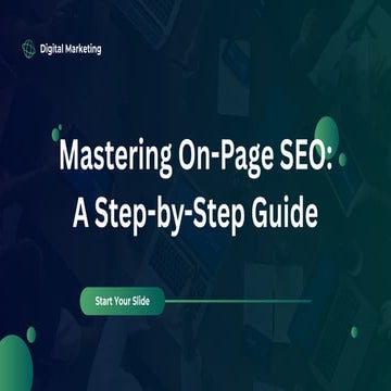 Mastering On-Page SEO A Step-by-Step Guide | PDF