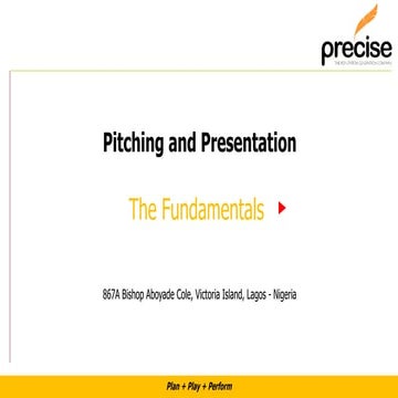 Mastering presentation skills   