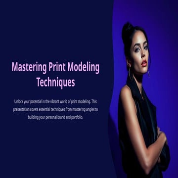 Mock Model Portfolio - A Creative Direction Project | PDF
