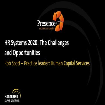 HR Systems 2020: The Challenges and Opportunities