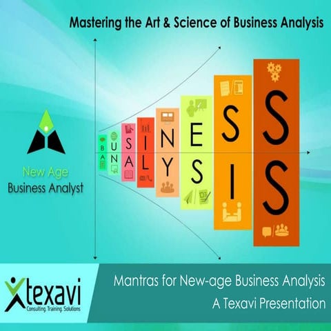 Mastering the art and science of business analysis - A Texavi presentation