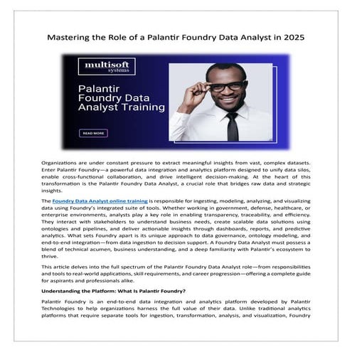 Mastering the Role of a Palantir Foundry Data Analyst in 2025.pdf