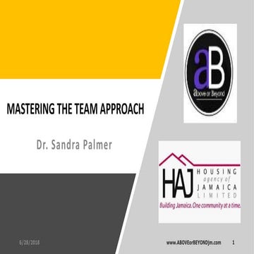 Mastering the  team approach   haj-jun2018