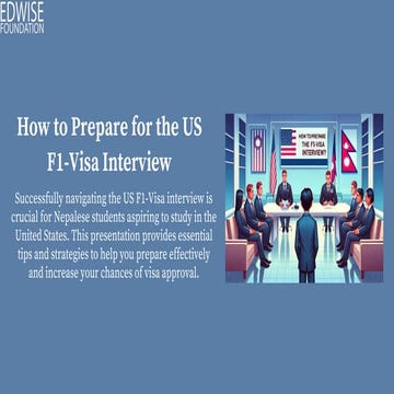 Mastering the US F1-Visa Interview: Essential Preparation for Nepalese ...