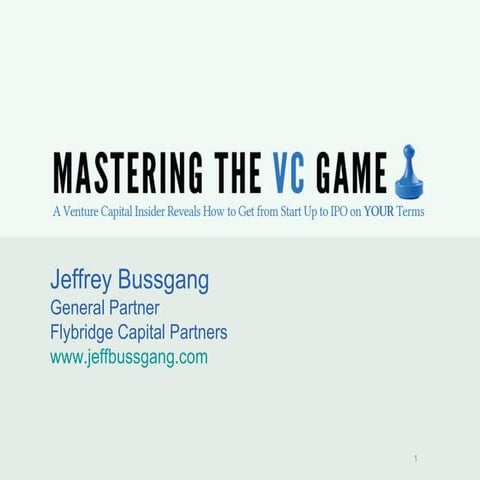 Mastering the VC Game presentation