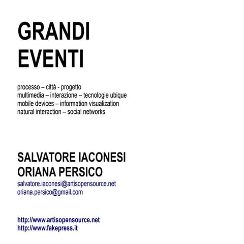 Master of Exhibit Design at La Sapienza University, Introduction and Lesson 1