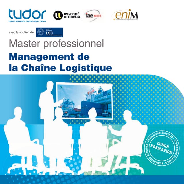 Master en Management de la Chaîne Logistique - brochure CRP Henri Tudor ...