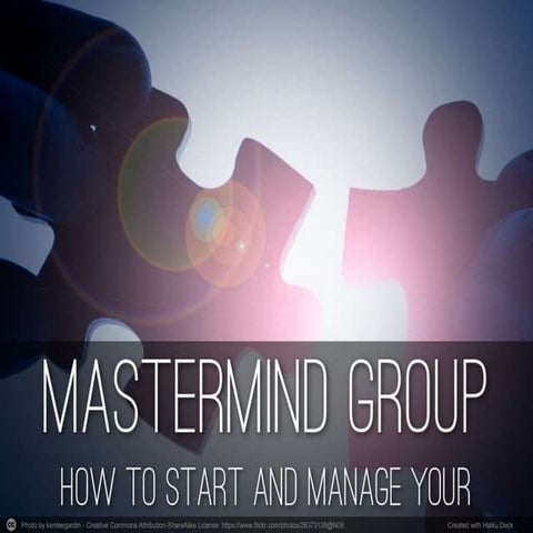 Mastermind group, a good way to be more effective