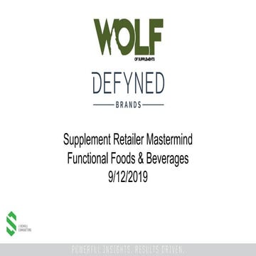 Functional Foods and Beverage Merchandising Strategy