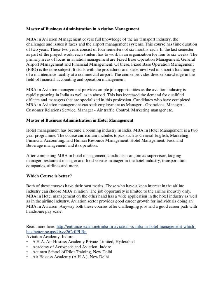 masters of business administration jobs