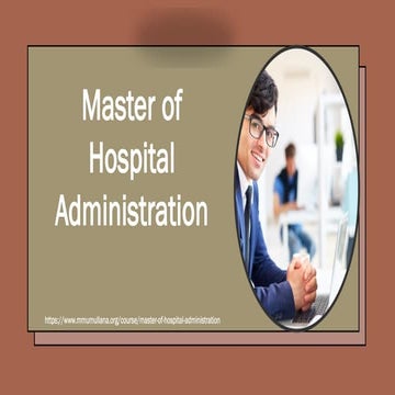 Master of Hospital Administration  .pptx