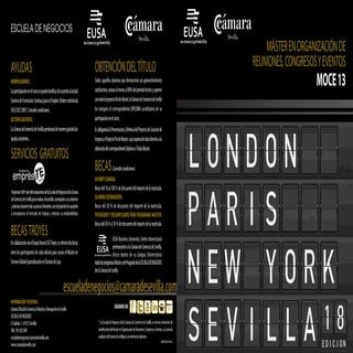 Máster en Organización de Reuniones, Congresos y Eventos