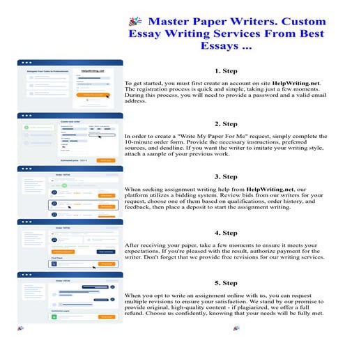 Master Paper Writers. Custom Essay Writing Services From Best Essays ...