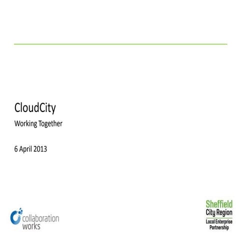 CloudCity Working Together Breakfast 9 April 2013