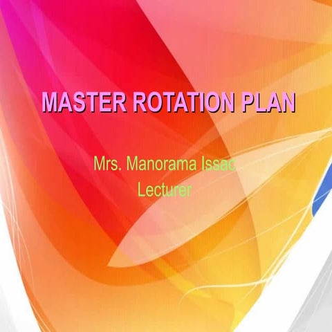 Master rotation plan
