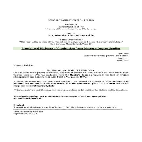 Educational group mohammad farshadian