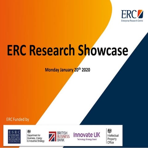 ERC Research Shocase presentation January 2020