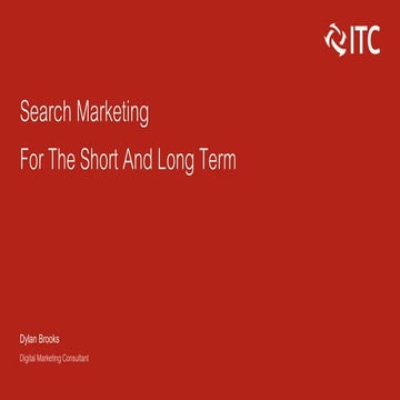 Search Marketing For The Short And Long Term