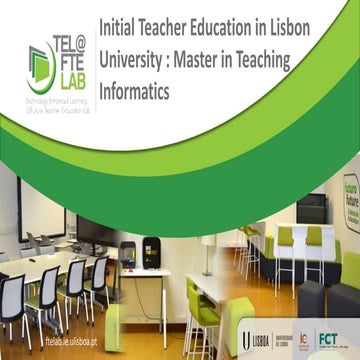 Master teaching informatics  - Institute of Education of Lisbon University