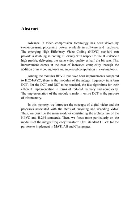 Master thesis standards