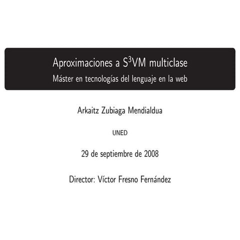 Master thesis presentation