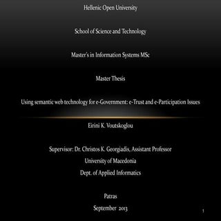 Using semantic web technology for e...