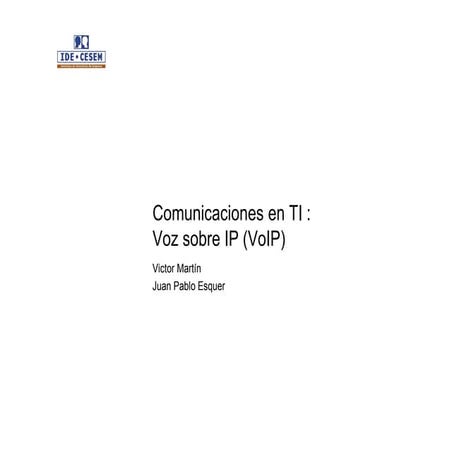 Introducción a VoIP | PDF