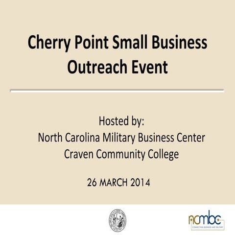 MCAS Cherry Point Small Business Outreach Event