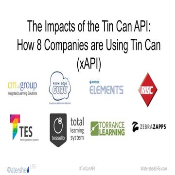 The Impacts of the Tin Can API: How 8 Companies are Using the Tin Can API (xAPI)