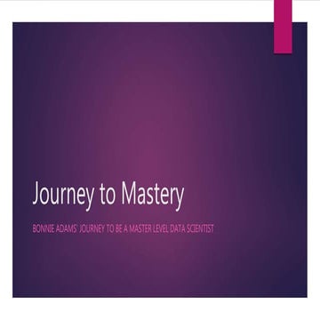 Mastery Journey Presentation