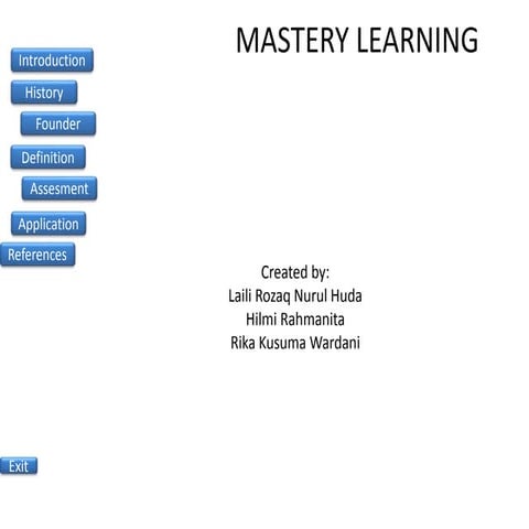 Mastery learning