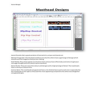 Masthead designs
