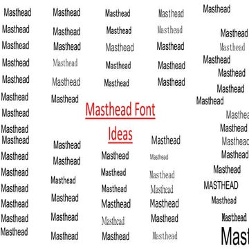 Masthead fonts 