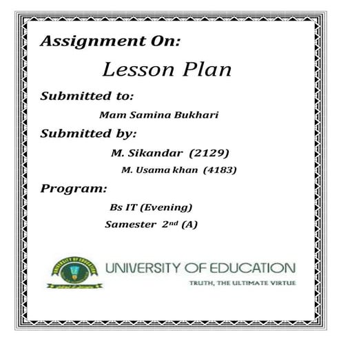 Lesson Plan 