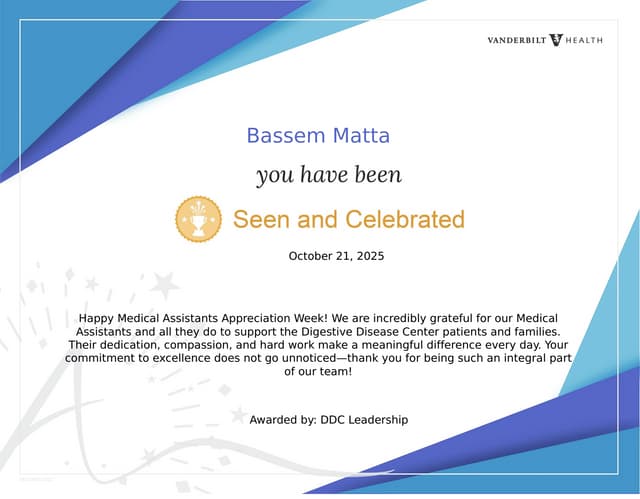Medical Assistant Week! Bassem Matta, CCMA