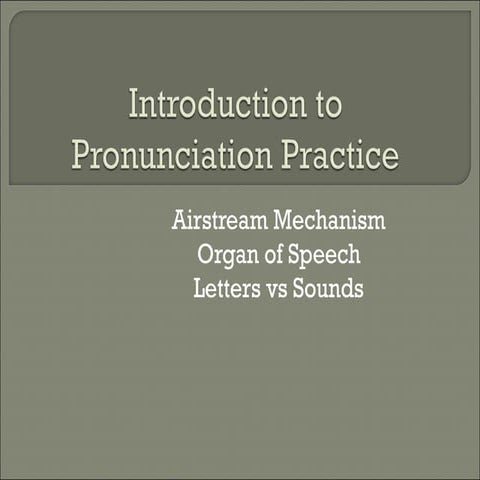 pronunciation 1