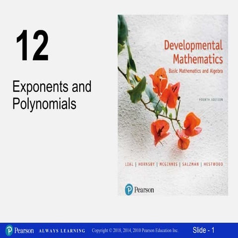Mat 092 section 12.1 the power and product rules for exponents