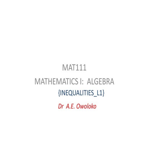 Mat111 l1 inequality_ Precious Smith