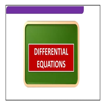 Maths differential equation ppt