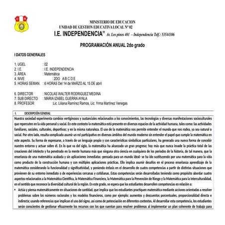 Mat2do programacion anual