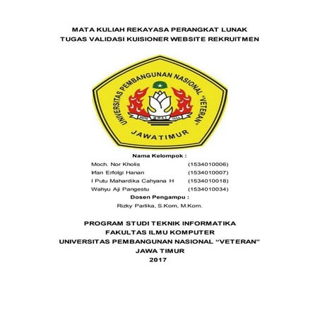 Mata kuliah rekayasa perangkat lunak