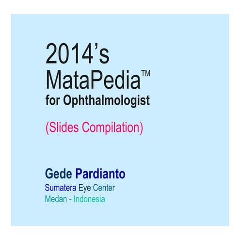 Gede Pardianto - MataPedia2014 for Ophthalmologist