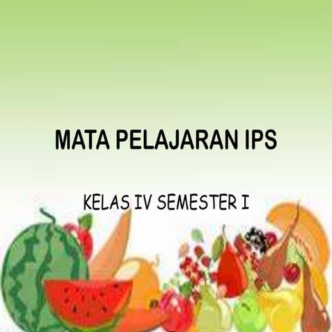 Mata pelajaran ips