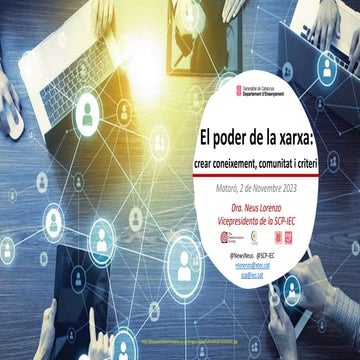 El poder de la xarxa. Crear coneixement, comunitat i criteri