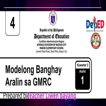 GMRC 4 Q3 Week 1 Day 1..........................