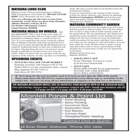 Mataura messenger aug2010