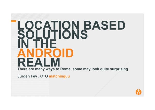 Matchinguu droidcon presentation