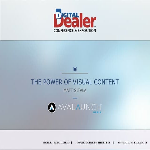 The Power of Visual Content - Digital Dealer 18 Tampa Florida